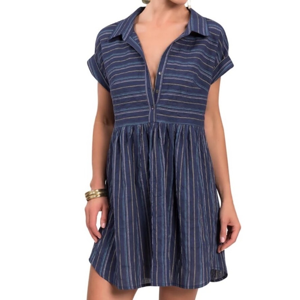 Everyday Ritual Sun & Sea Gina stripe cover-up tunic
